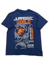 Jurassic World Boys Navy Short Sleeve Dinosaur T-Rex T-Shirt Shirt