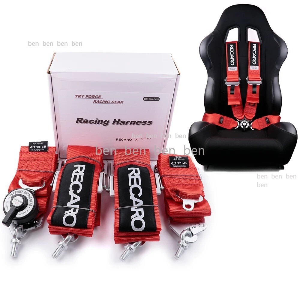Red RECARO 4 Point 3