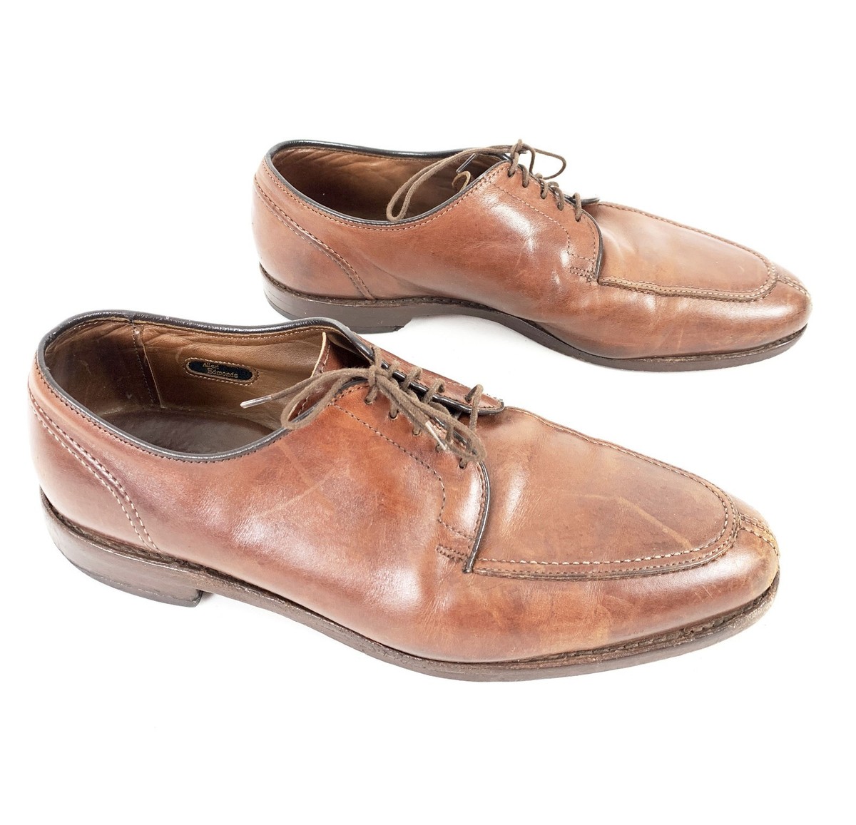 ALLEN EDMONDS Mens LaSalle Split Toe Chili Brown Oxford Dress Shoes Size 10 B Allen Edmonds LaSalle Derby Shoes Split Toe Chili Brown  main image 4