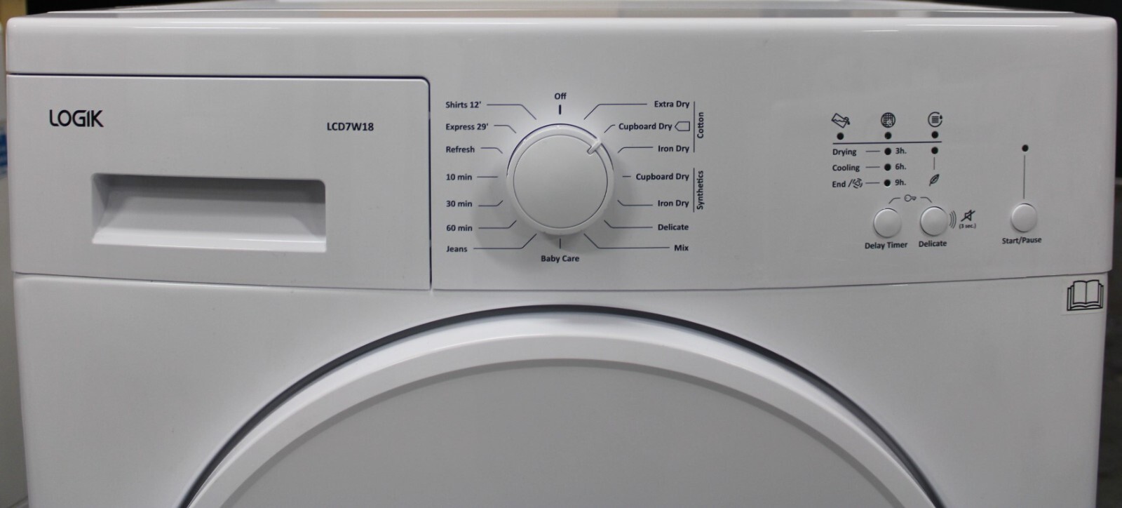 LOGIK LCD7W18 7 kg Condenser Tumble Dryer White 5017416768689 eBay