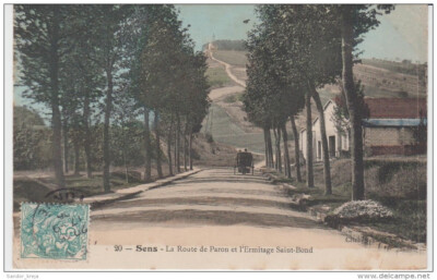 CPA - Sens La route de Paron et l'Ermitage Saint-Bond