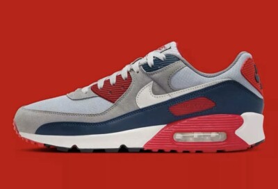 Nike Air Max 90 Smoke Gray Armory Navy Phantom Sneakers DM0029-005 Mens Size New