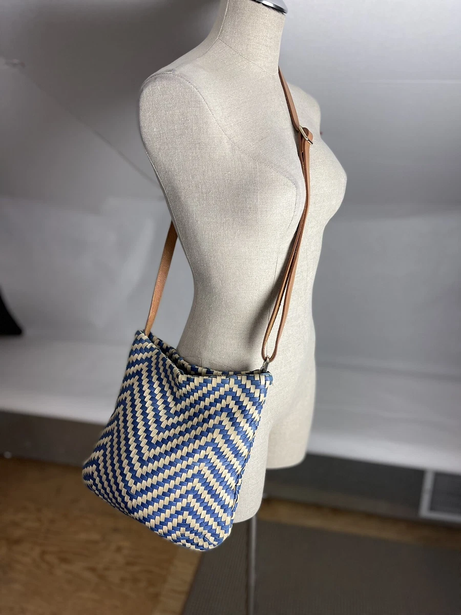 Christopher Kon Woven Leather Crossbody Bag Hobo eBay