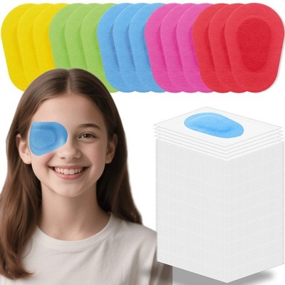 100 Pcs Adhesive Eye Patches for Kids, Medical Eye Patch Disposable Breathabl...