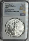 2021 type 2 NGC MS70 American Silver Eagle. 155th coin struck! AT DUSK & AT DAWN