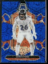 2024 Panini Mosaic #49 Geno Stone Blue Sparkle #/96