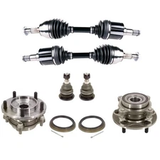 Front Axles Ball Joints Hub Bearings for Toyota Tundra 07-18 4 Wheel Drive Only