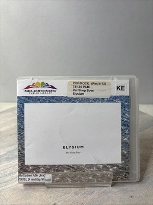 Elysium by Pet Shop Boys (CD, Sep-2012, Astralwerks)