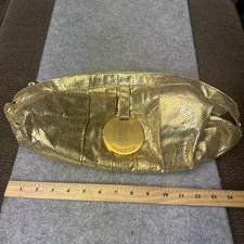 Gustto Leather Snakeskin Print Handbag Women’s Purse Preowned