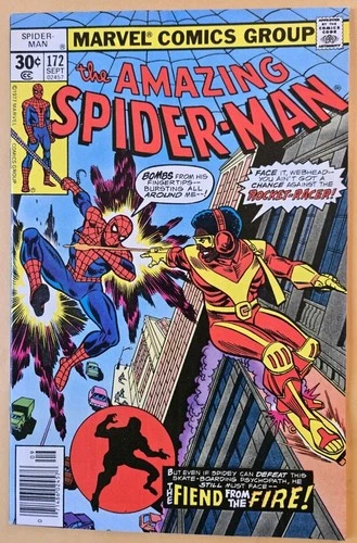 The Amazing Spider-Man #172 VG+ (4.5) 1st Rocket Racer! Marvel Comics 9/77