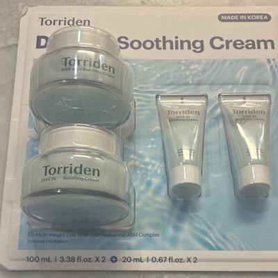 Torriden DIVE IN Soothing Cream Set Vegan Hydrating Hyaluronic Acid 100mL 20mL