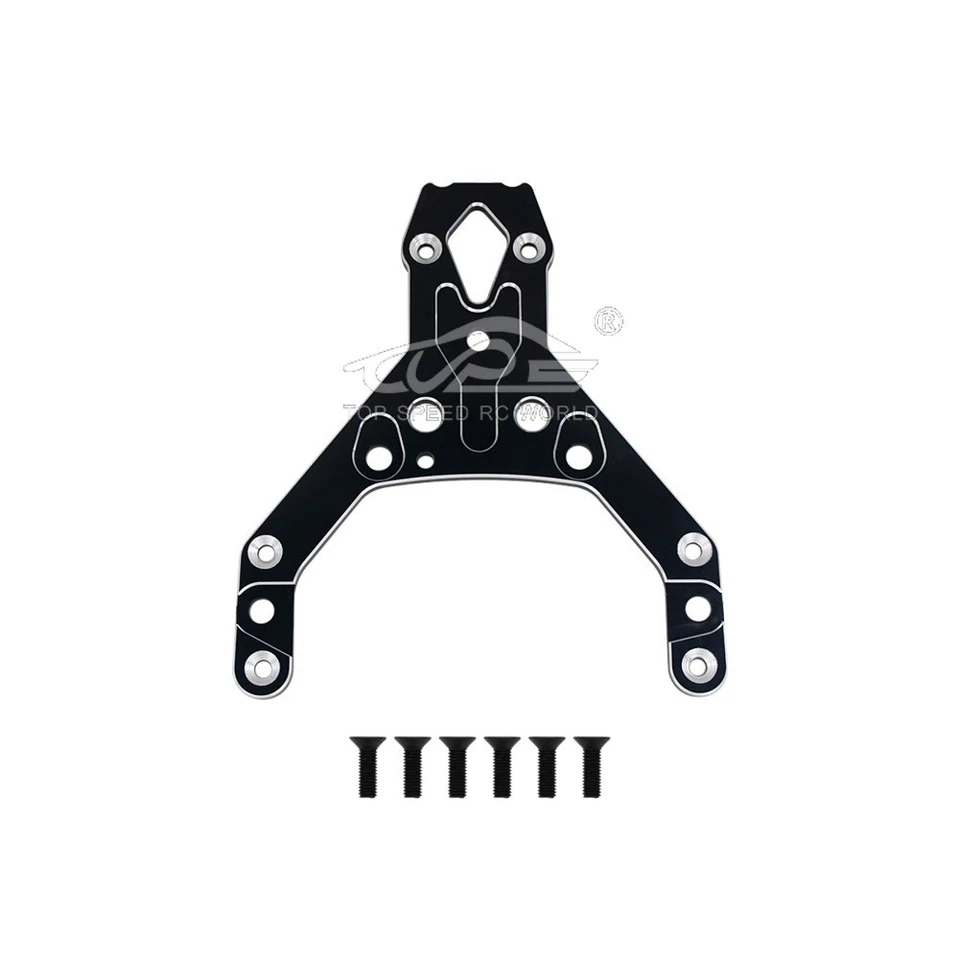 Kit de placa superior frontal de liga preta para buggy de controle remoto 1/5 HPI BAJA RV KM 5B 5T 5SC RC - Imagem 4 de 4