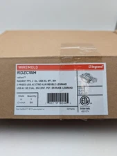 Legrand Wiremold RDZCWH radiant Furniture Power Center with USB Recessed Power