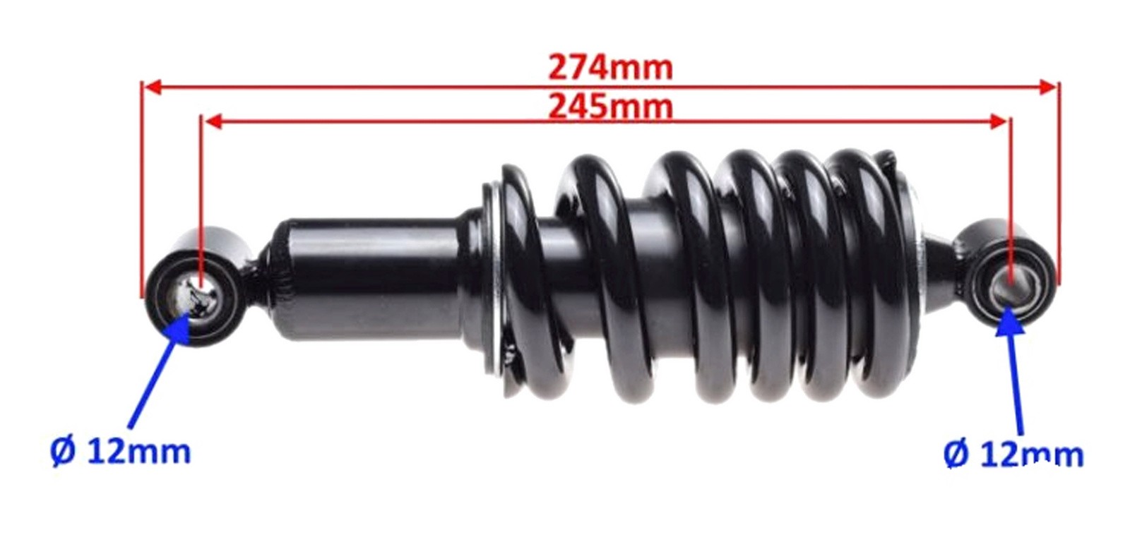 Amortisseur arrière pour Zipp Pro avec ressort hydraulique ajustable