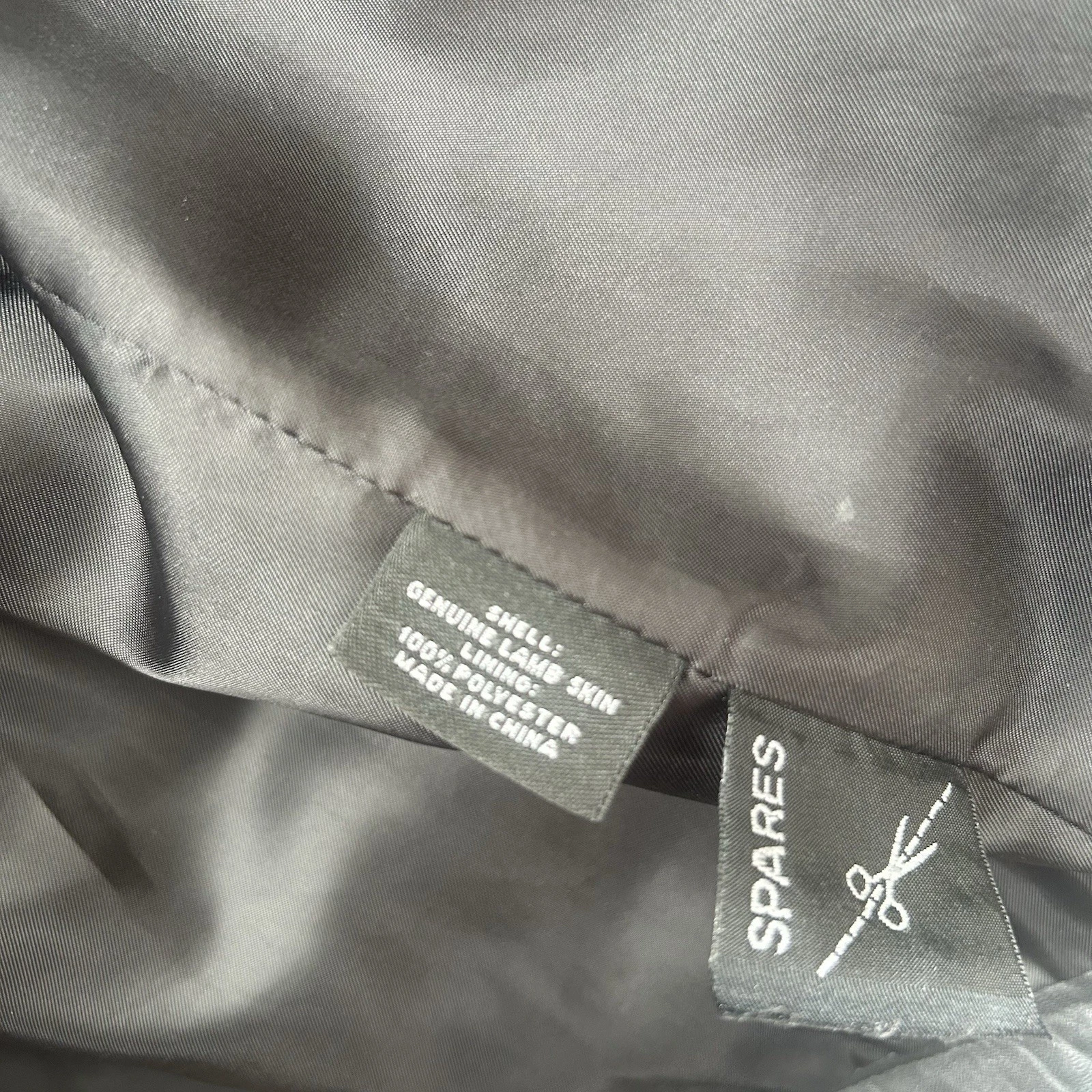 Vintage Roundtree & Yorke Jacket XXL Lambskin Leather Mens Black Full Zip - product detail image 9