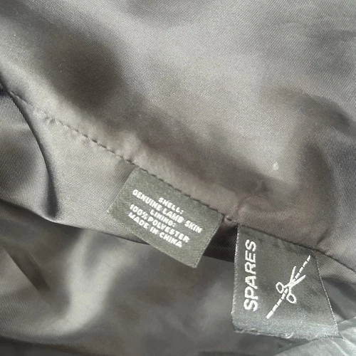 Vintage Roundtree & Yorke Jacket XXL Lambskin Leather Mens Black Full Zip image 9