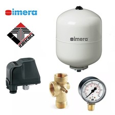Kit autoclave vaso espansione idrosfera 24lt  manometro pressostato attacco 5vie