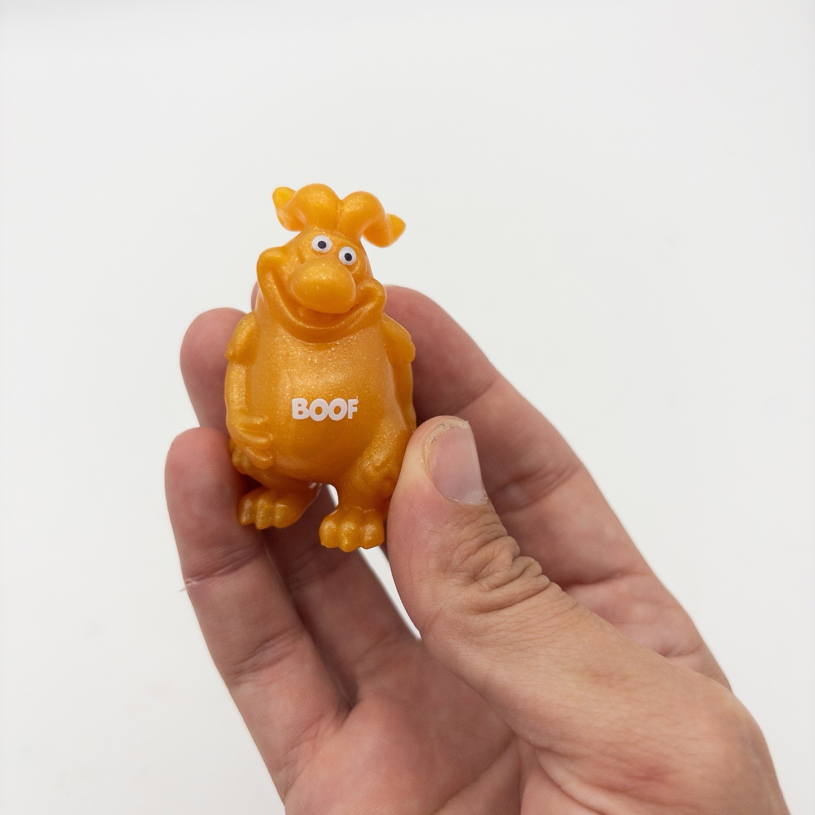 Yowie Orange Gold Boof World Monster PVC Toy Figures 2” Baby Animal Boof