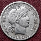 1902 Barber Dime 10c XF #98162