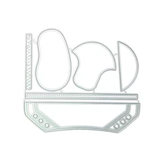 Die Cut Set for Scrapbook DIY Card Making Holiday Shoes Easy to Use Hands-on