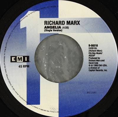 Richard Marx - Angelia (7'') (Near Mint (NM or M-)) - 3730559641
