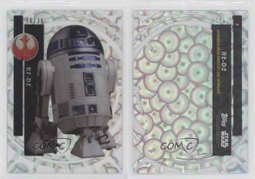 2015 Topps Star Wars High Tek Form 1 Clouds Diffractor 16/25 R2-D2 #8 2o7 - Picture 3 of 3