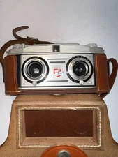 Vintage Camera | TDC Stereo Colorist 35mm Film Camera | w/ Original Leather Case