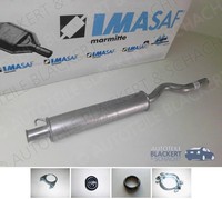 Imasaf Auspuff Mitteltopf + Anbauteile FüR Audi 80 + Avant B4 1991-1996