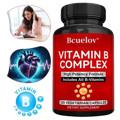 Vitamin B Complex Capsules - Brain and Mood Health - Improve Nutrition