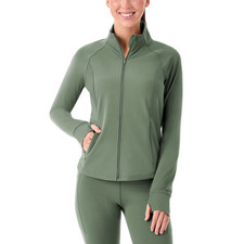 Members Mark Womens Everyday Active Jacket Green Size M