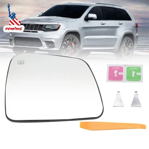 For 2011-2022 Grand Cherokee Dodge Durango Mirror Glass Heated Driver Side