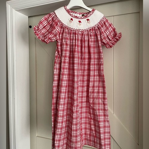 Robe Fille Baxter & Beatrice Rouge Et Blanc à Fleurs - Taille 14 (10-11 Ans) - Occasion Très Bon état