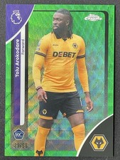 Tolu Arokodare 2025-26 Topps Chrome Premier League Green Wave Base RC /99 #191