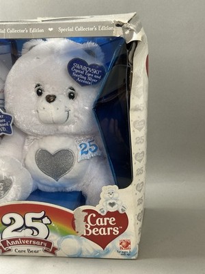 Care Bears 25th Anniversary Bear & DVD Swarovski Crystal Eyes NRFP