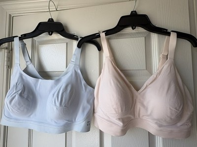 2 Tommy John Bras- Pink Second Skin Bralette XL A-C Blue Comfort Soothing XL 