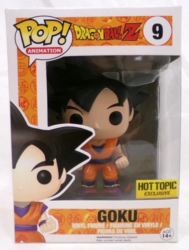 Funko Pop! 9 Goku Hot Topic Exclusive Dragon Ball Z Animation Vinyl Figure New