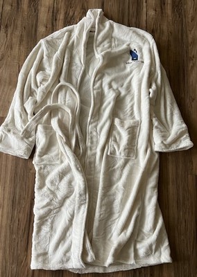 Disney Cruise Line Plush SOFT Cream Bathrobe Robe w/ Embroidered DCL Logo NEW OS