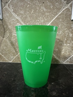 Official Masters Golf Plastic Drink Cup - Undated Green Augusta - 2026 Souvenir