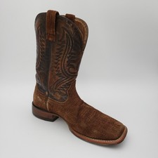 Ariat Men's Circuit Paxton Tan Hippo Print Square Toe Boots 10042407 Men's 8.5D