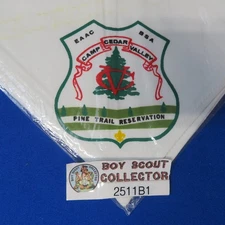Boy Scout Camp Cedar Valley Pine Trail Reservation Neckerchief New In Bag 2511B1