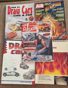 Draw Cars Like A Pro, Paint Flames, Air Brush Action, Kulture Deluxe Magazines