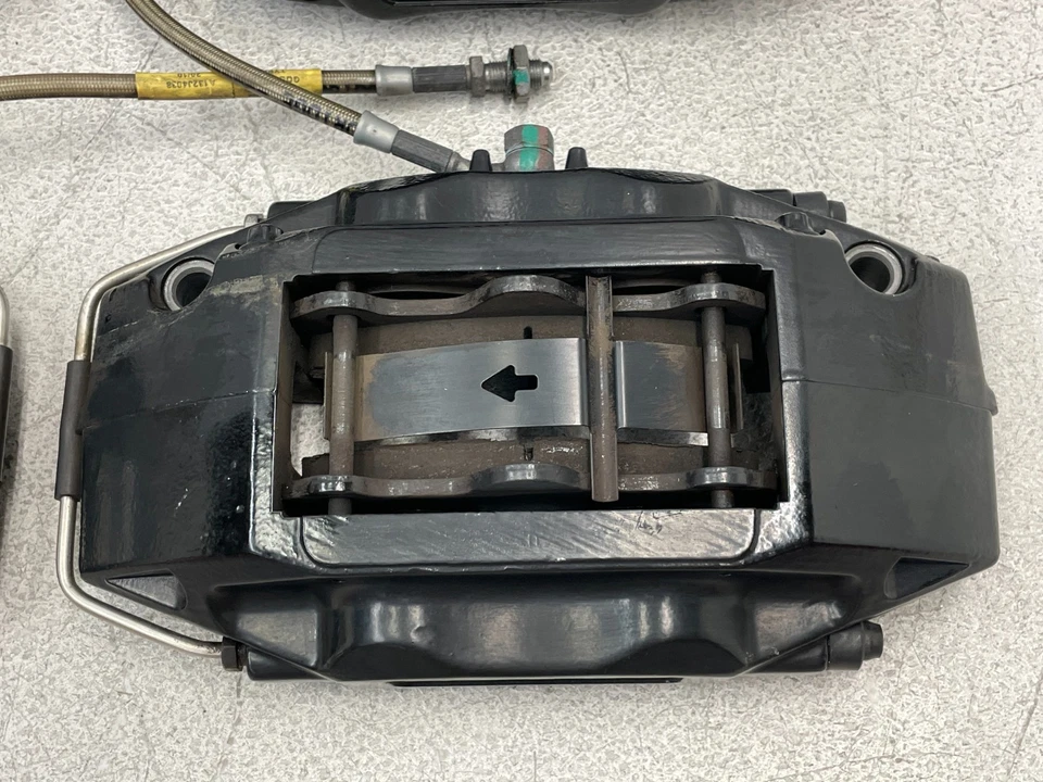 Juego de pinzas de freno delanteras traseras izquierda derecha Lotus Evora 2010-2014 negras 1612 OEM Foto 4 de 4