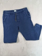 Taylor Stitch Apres Pant Rinsed Indigo Sashiko Organic Cotton Jogger L
