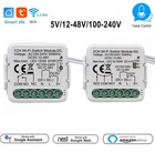 Tuya Smart Dry Contact Switch Module DC5V/12-48V AC110-240V DIY Breaker Relay