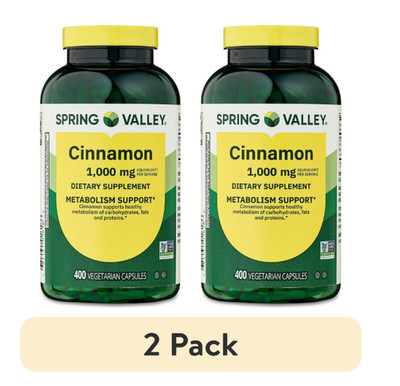 Cinnamon Dietary Supplement, 1000 Mg, 400 Count, (2 PACK)