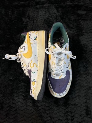 2004 Rare NIKE Air Force 1 306353-172  sample  MARDI GRAS SIZE 9 