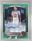 Kara Dunn 2025 Bowman #CPA-KD Green Geometric Refractor Chrome 1st RC Auto /99