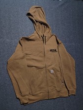 Carhartt FR Large hoodie flame resistant loose fit fleece full zip