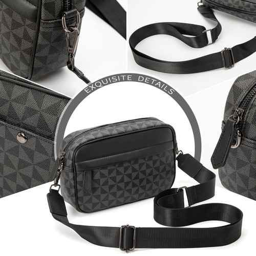 Crossbody Bag for Mens, Men's commuter shoulder bag, Travel bag Work Business... - Picture 4 of 8