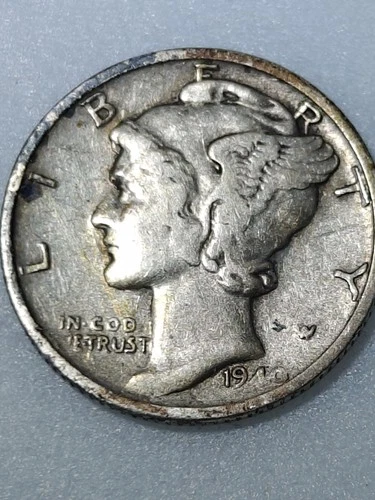 1940S Mercury Dime $0.10 90% Silver VF-XF Very-Extremely Fine